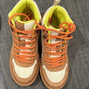 UGG woman’s boots  - Brown and Cream with Orange Accents